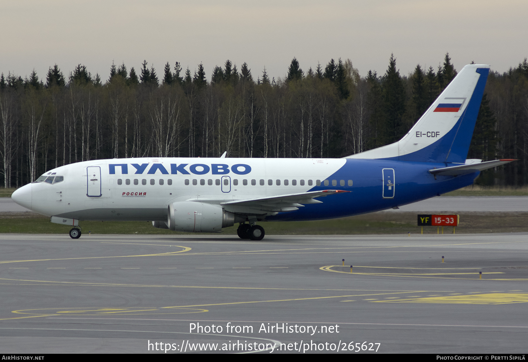 Aircraft Photo of EI-CDF | Boeing 737-548 | Pulkovo Airlines | AirHistory.net #265627