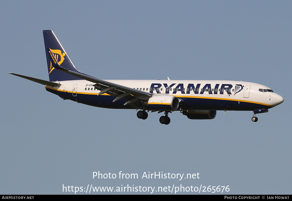 Aircraft Photo of EI-ENS | Boeing 737-8AS | Ryanair | AirHistory.net #265676