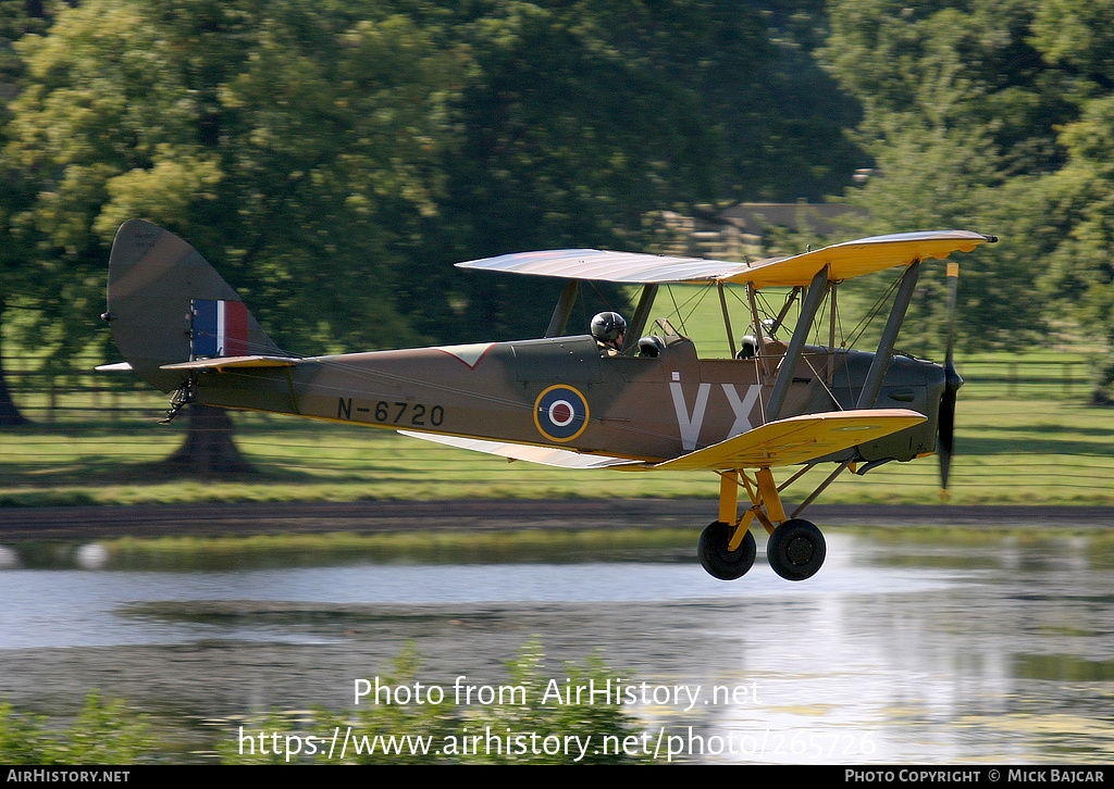 Aircraft Photo of G-BYTN / N-6720 | De Havilland D.H. 82A Tiger Moth II | UK - Air Force | AirHistory.net #265726