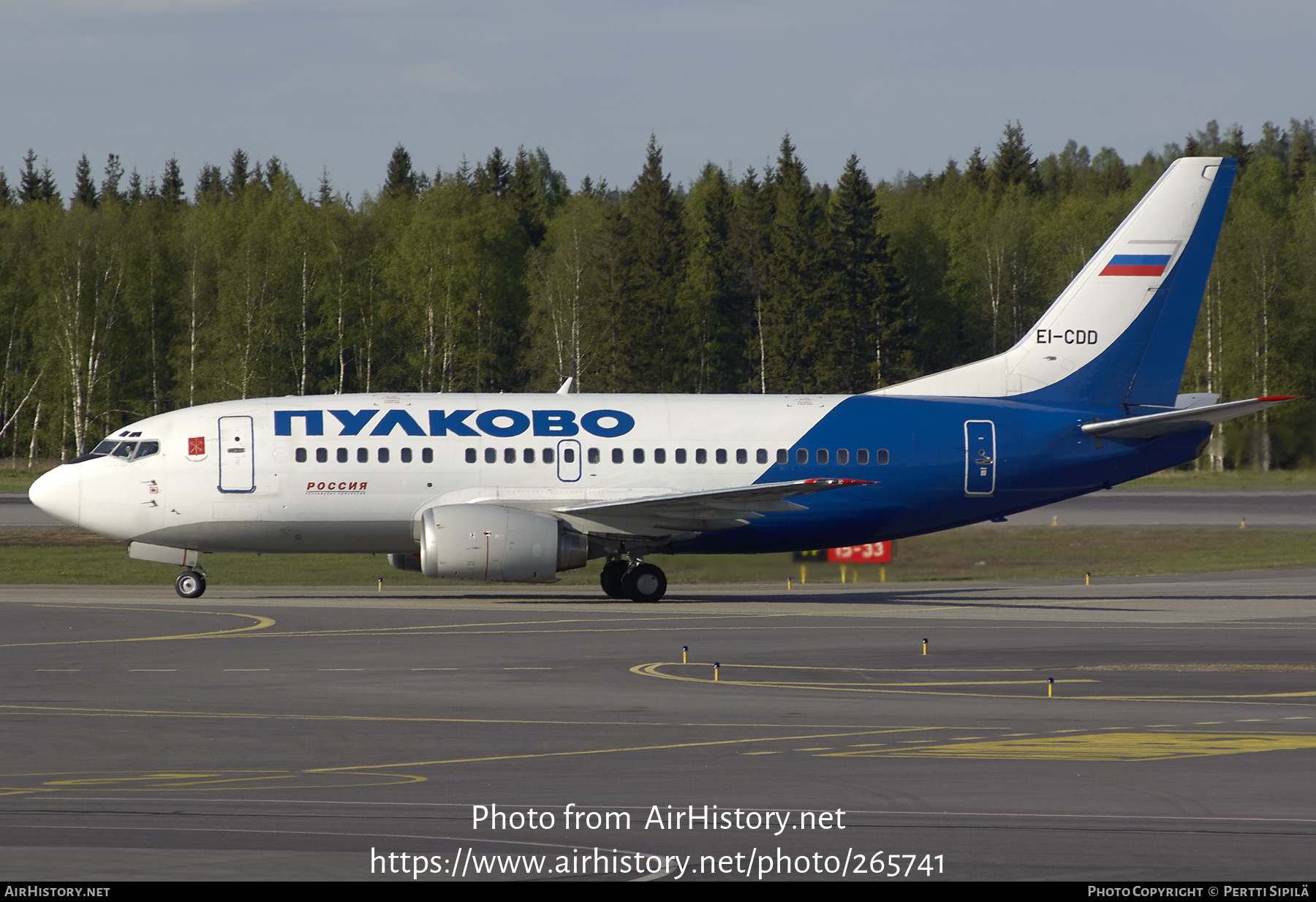 Aircraft Photo of EI-CDD | Boeing 737-548 | Pulkovo Airlines | AirHistory.net #265741