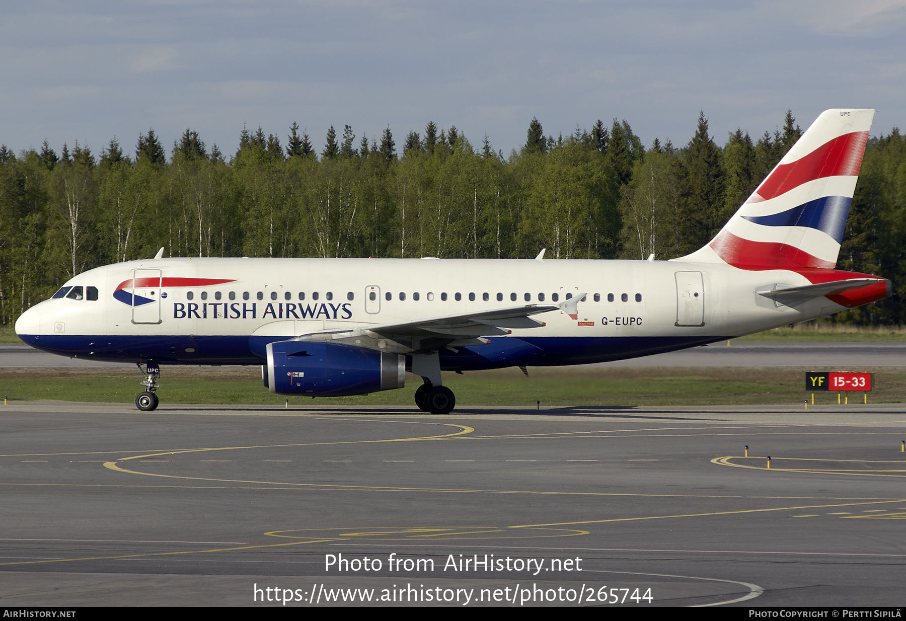 Aircraft Photo of G-EUPC | Airbus A319-131 | British Airways | AirHistory.net #265744