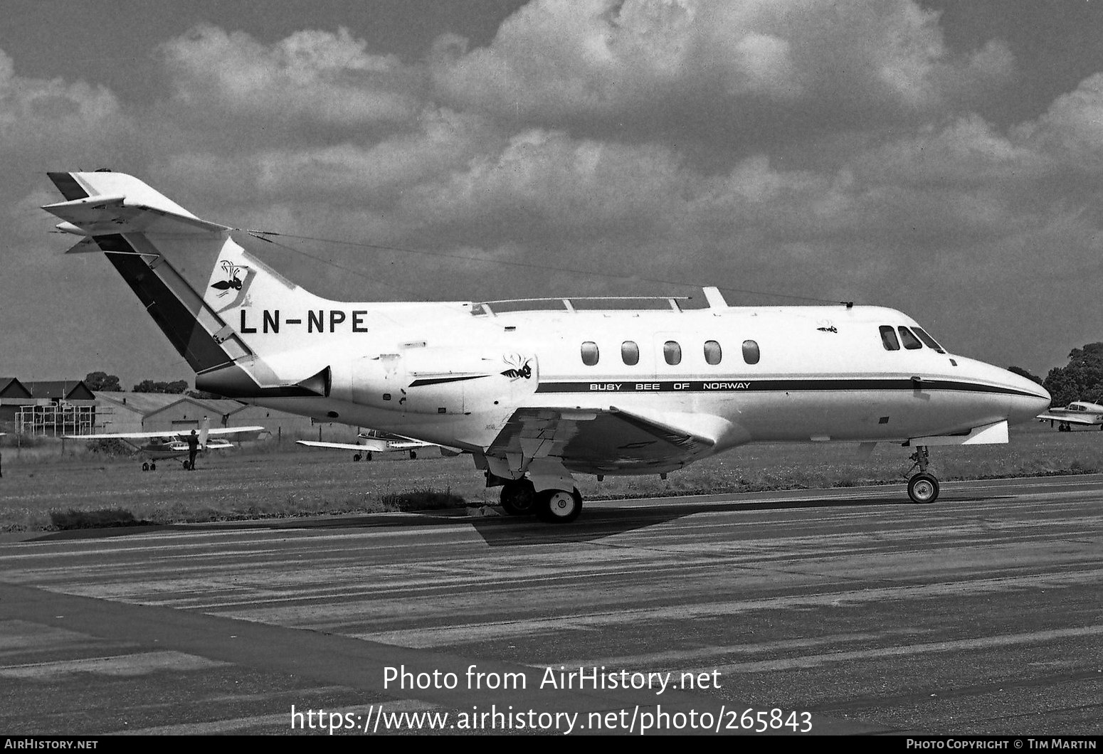 Aircraft Photo of LN-NPE | Hawker Siddeley HS-125-1B/522 | Busy Bee of Norway | AirHistory.net #265843