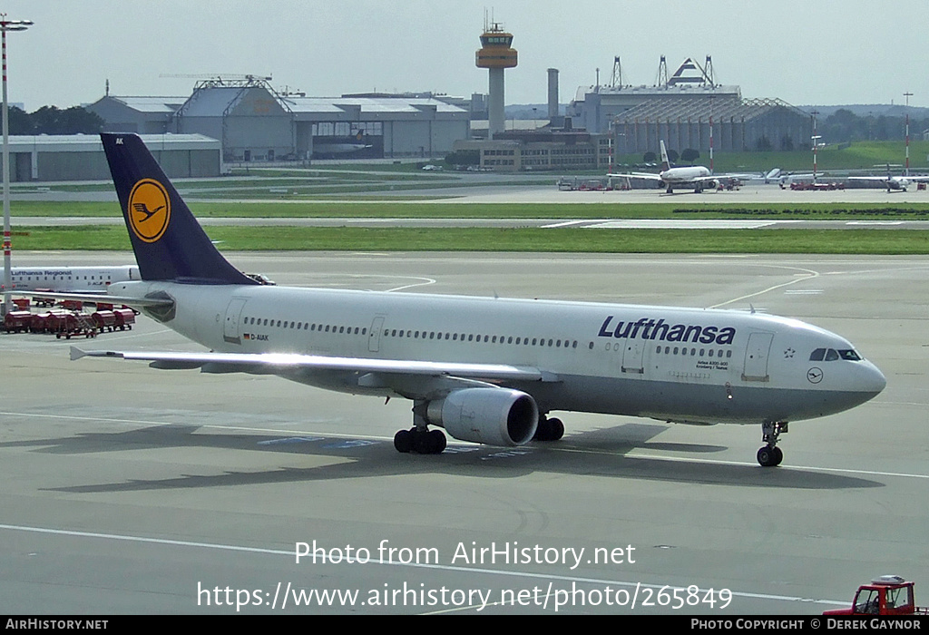 Aircraft Photo of D-AIAK | Airbus A300B4-603 | Lufthansa | AirHistory.net #265849