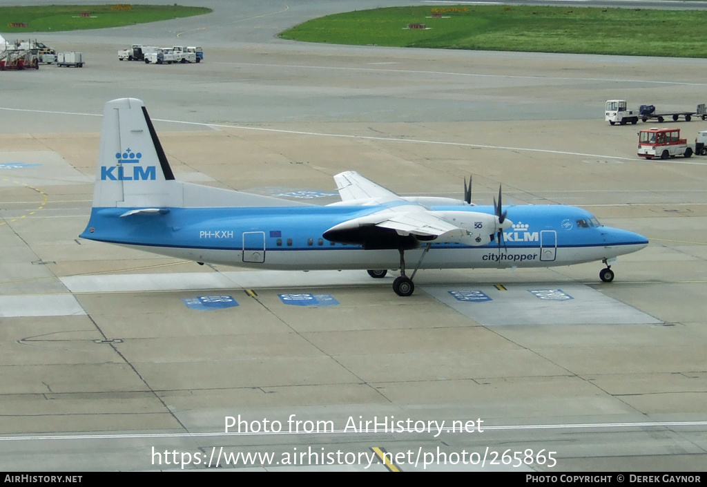 Aircraft Photo of PH-KXH | Fokker 50 | KLM Cityhopper | AirHistory.net #265865