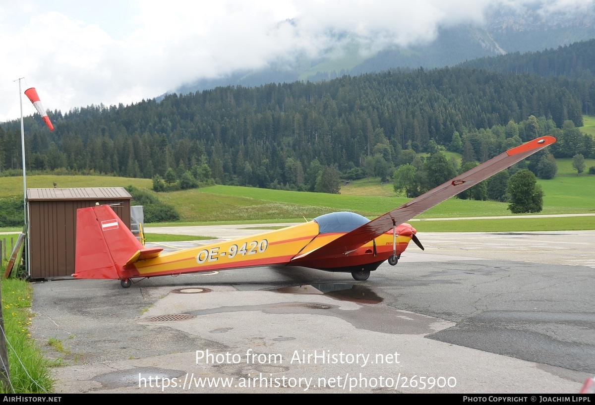 Aircraft Photo of OE-9420 | Scheibe SF-25C Falke 1700 | AirHistory.net #265900