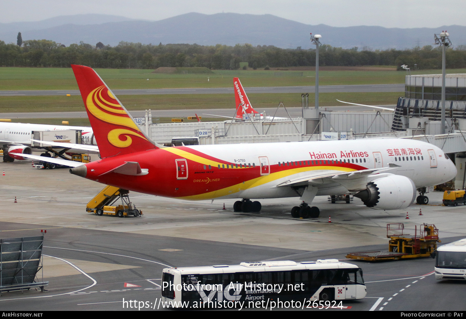 Aircraft Photo of B-2750 | Boeing 787-8 Dreamliner | Hainan Airlines | AirHistory.net #265924