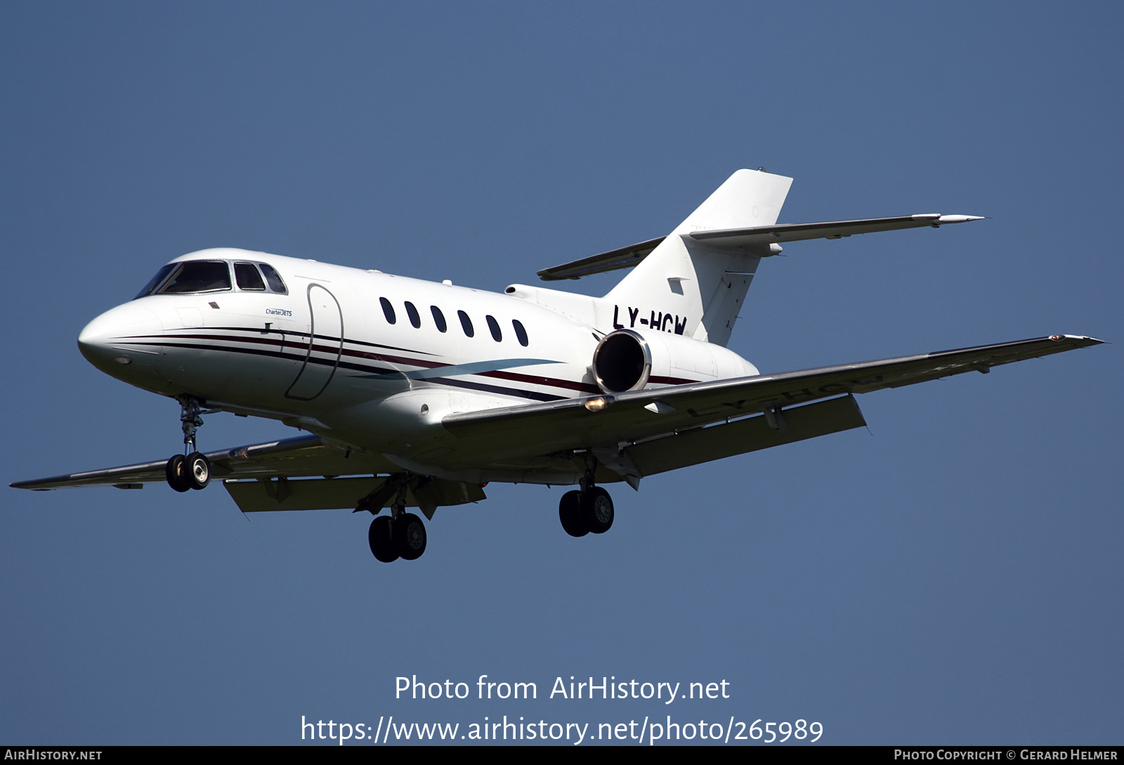 Aircraft Photo of LY-HCW | Raytheon Hawker 800XP | Charter Jets | AirHistory.net #265989