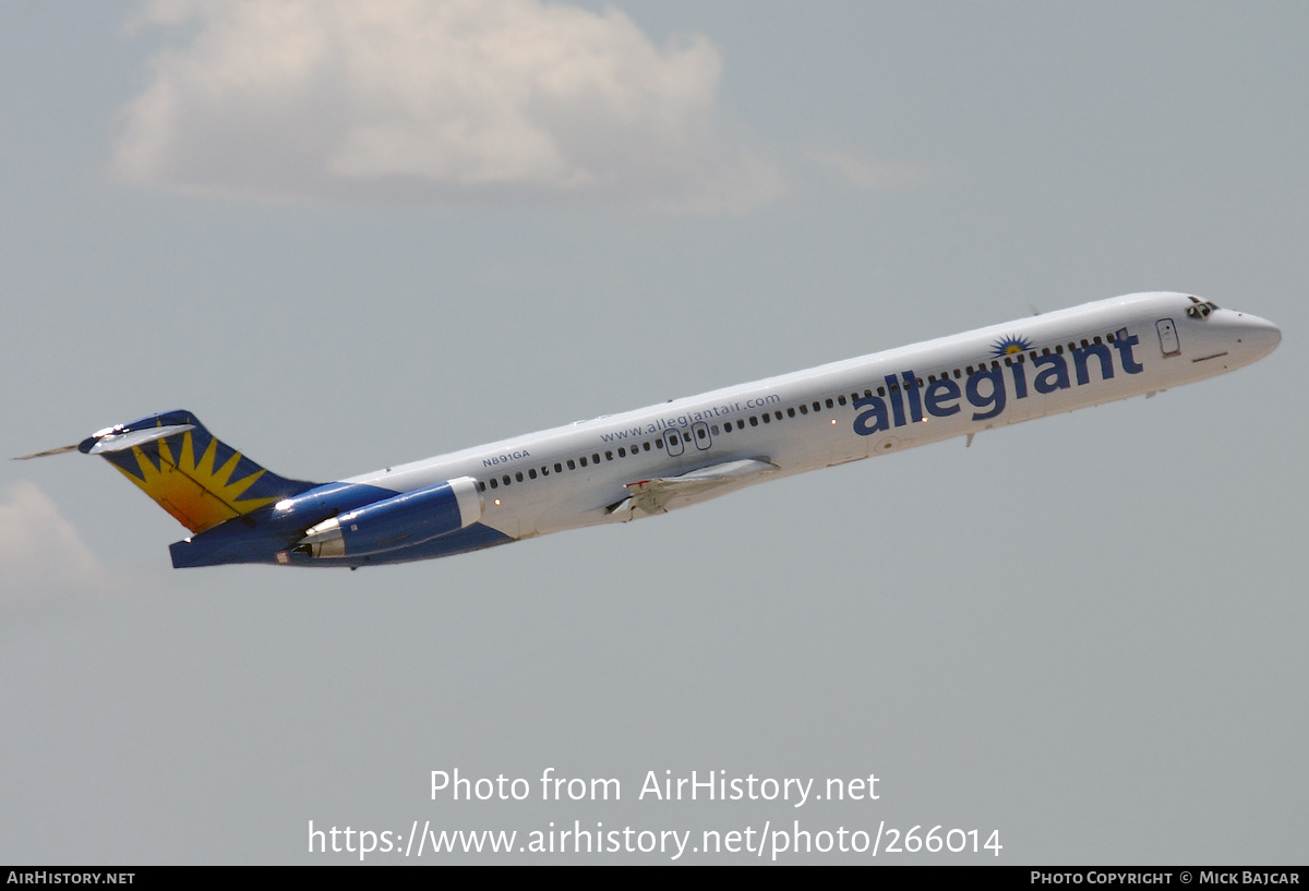 Aircraft Photo of N891GA | McDonnell Douglas MD-83 (DC-9-83) | Allegiant Air | AirHistory.net #266014