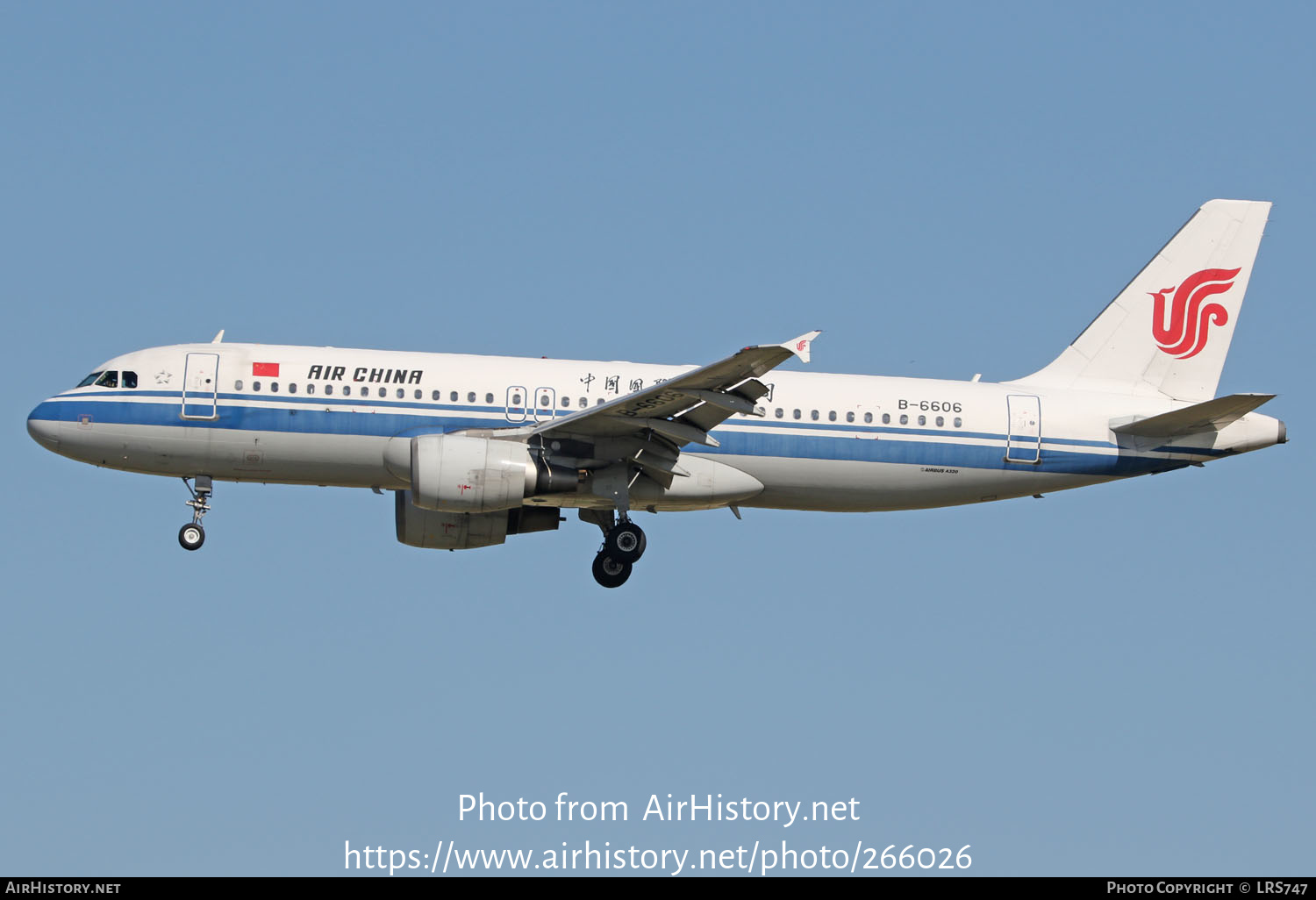 Aircraft Photo of B-6606 | Airbus A320-214 | Air China | AirHistory.net #266026