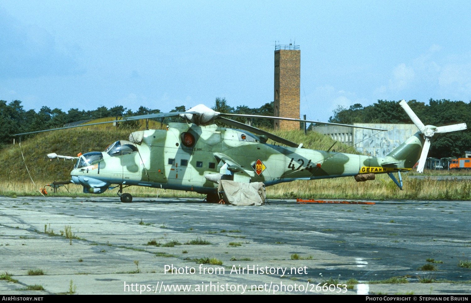 Aircraft Photo of 424 | Mil Mi-24D | East Germany - Air Force | AirHistory.net #266053