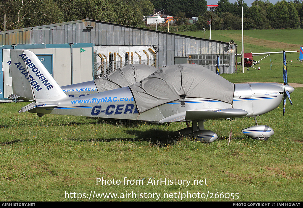 Aircraft Photo of G-CERE | Cosmik EV-97 TeamEurostar UK | AirBourne Aviation | AirHistory.net #266055