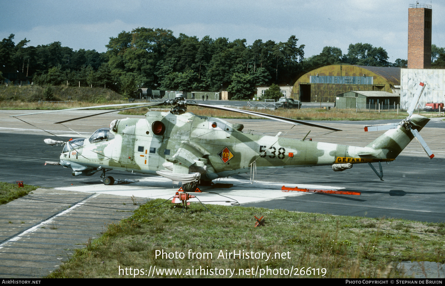 Aircraft Photo of 538 | Mil Mi-24D | East Germany - Air Force | AirHistory.net #266119