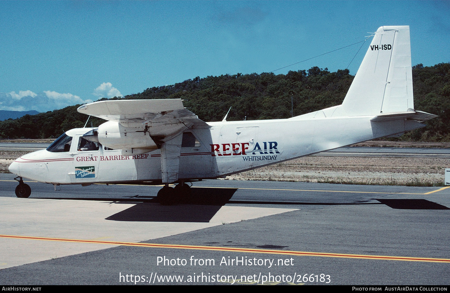 Aircraft Photo of VH-ISD | Britten-Norman BN-2A-3 Islander | Reef Air Whitsunday | AirHistory.net #266183