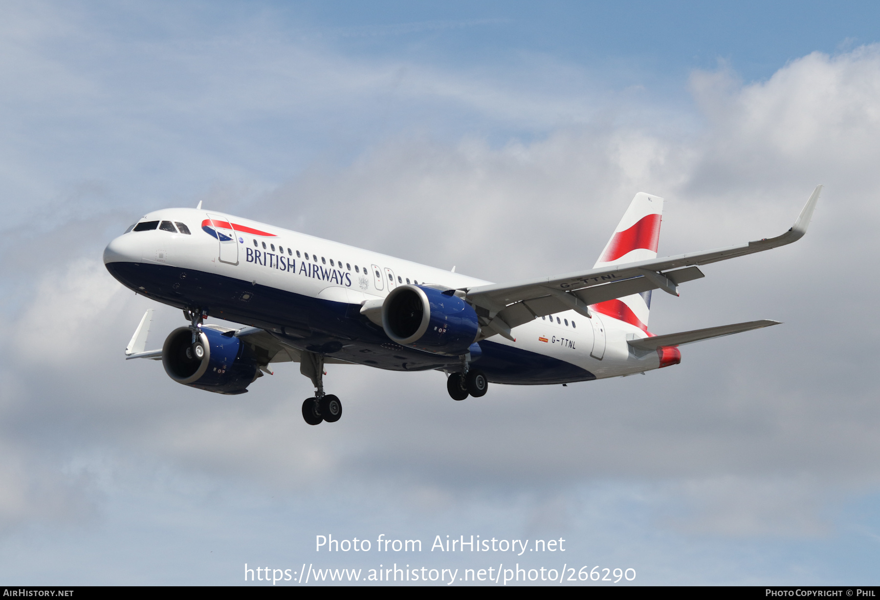 Aircraft Photo of G-TTNL | Airbus A320-251N | British Airways | AirHistory.net #266290