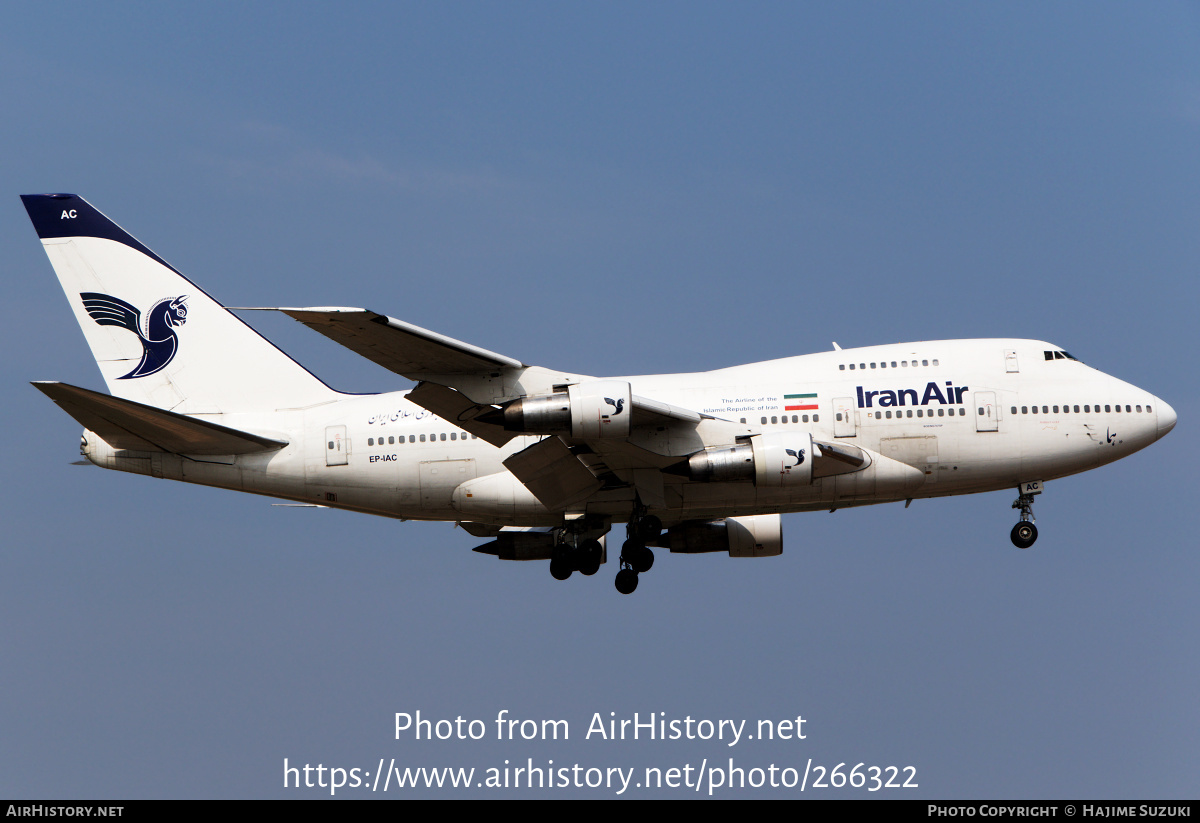 Aircraft Photo of EP-IAC | Boeing 747SP-86 | Iran Air | AirHistory.net #266322