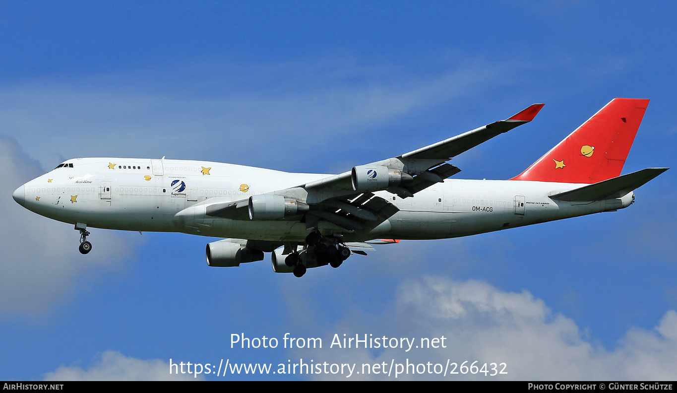 Aircraft Photo of OM-ACG | Boeing 747-409F/SCD | Aquiline International | AirHistory.net #266432