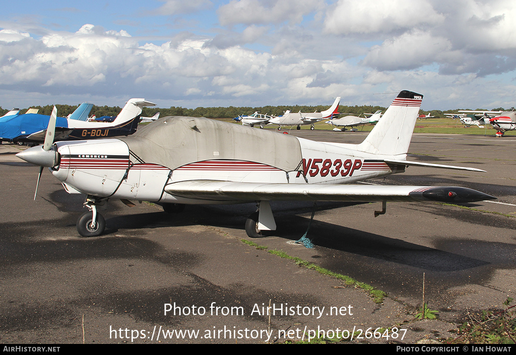 Aircraft Photo of N5839P | Piper PA-24-180 Comanche | AirHistory.net #266487