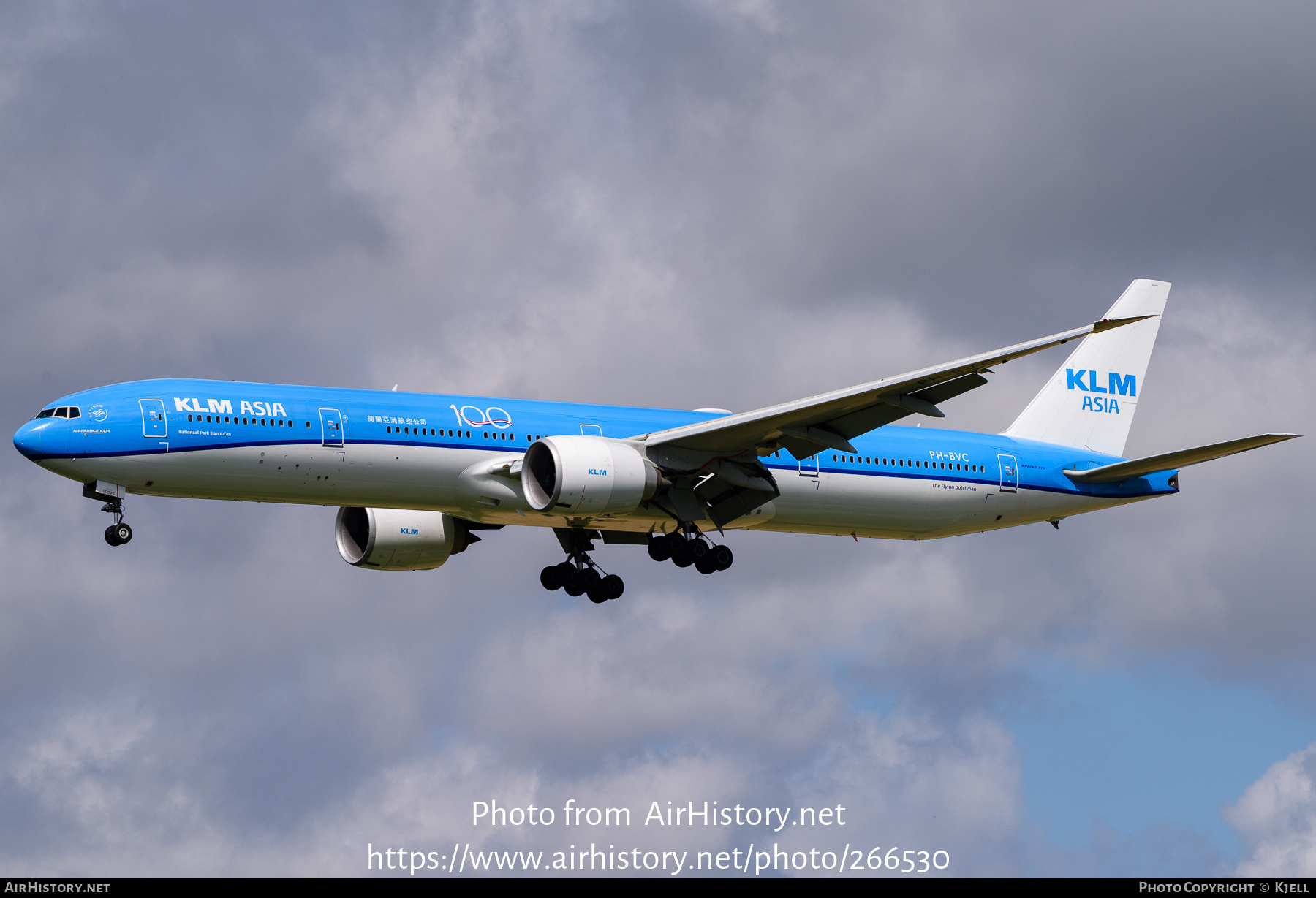 Aircraft Photo of PH-BVC | Boeing 777-306/ER | KLM Asia | AirHistory.net #266530