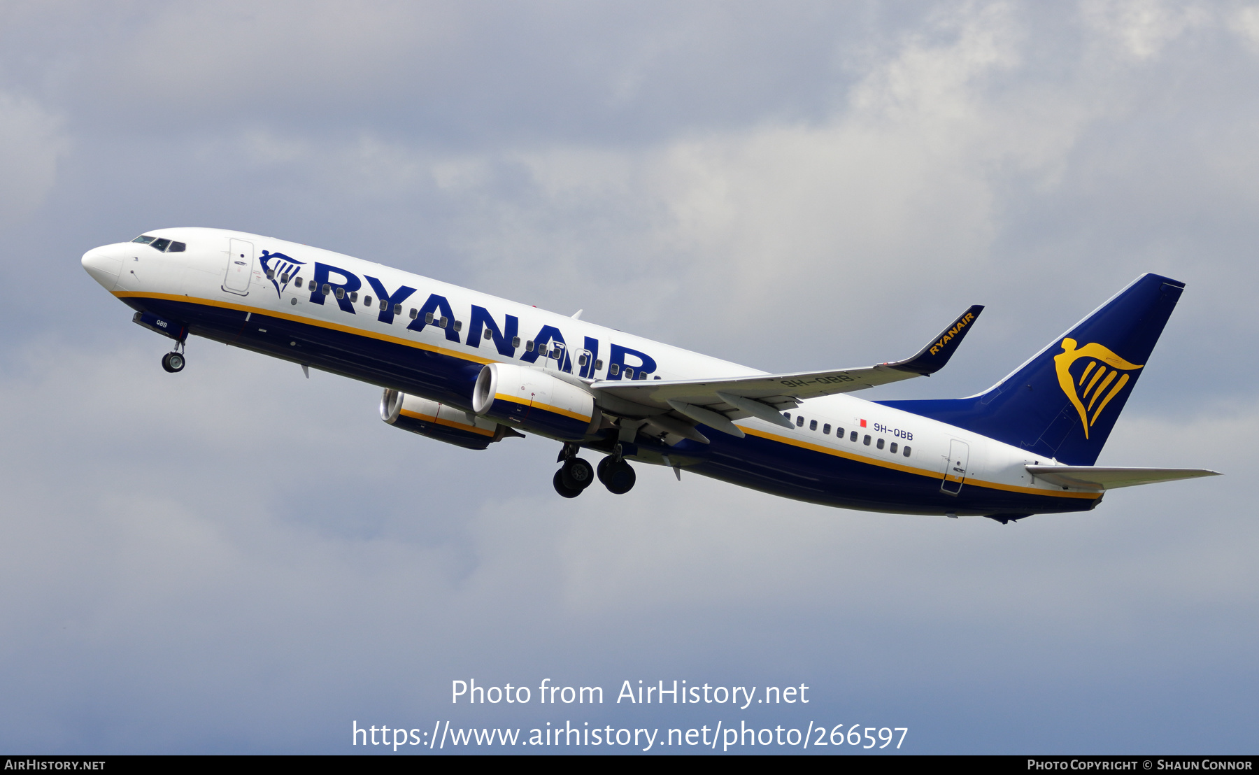 Aircraft Photo of 9H-QBB | Boeing 737-8AS | Ryanair | AirHistory.net #266597