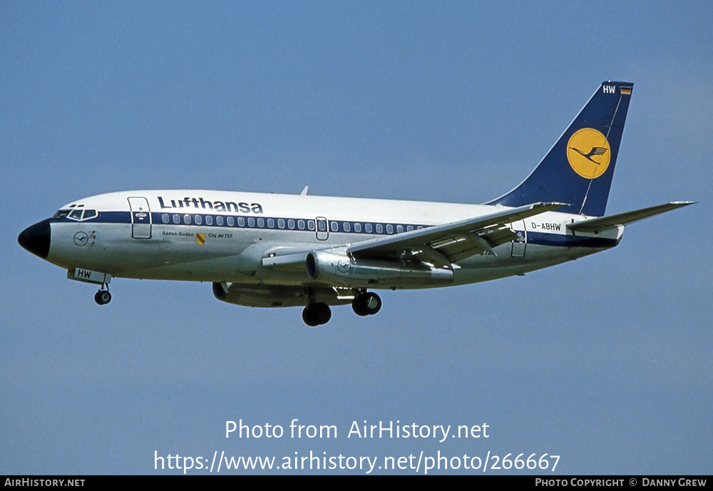 Aircraft Photo of D-ABHW | Boeing 737-230/Adv | Lufthansa | AirHistory.net #266667