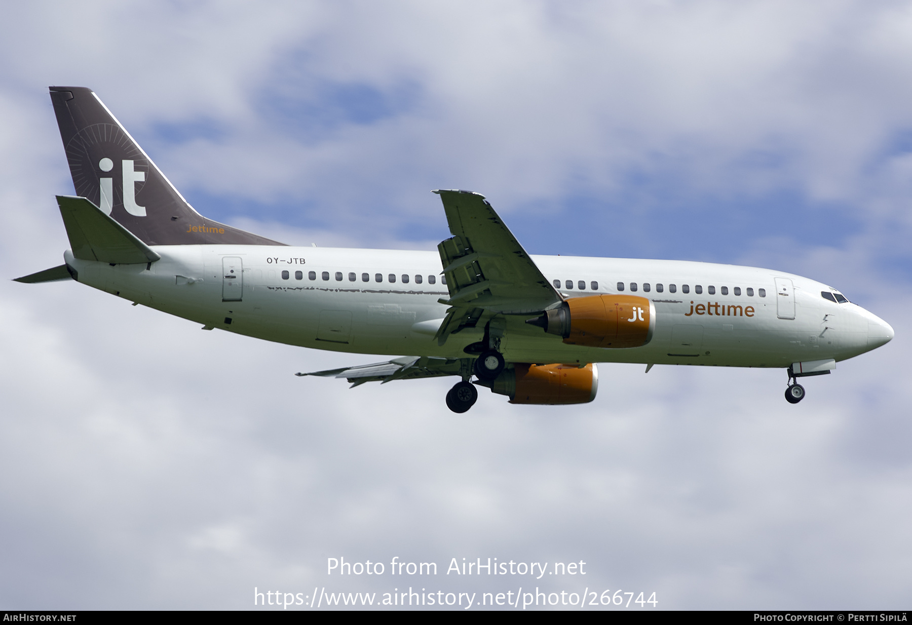 Aircraft Photo of OY-JTB | Boeing 737-3Y0 | Jettime | AirHistory.net #266744