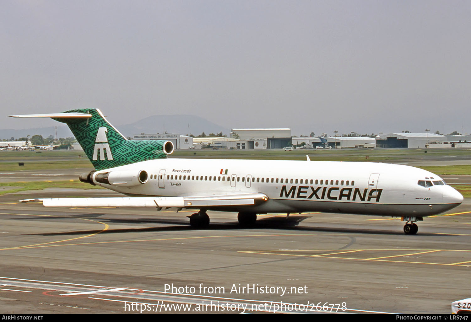 Aircraft Photo of XA-MEH | Boeing 727-264/Adv | Mexicana | AirHistory.net #266778