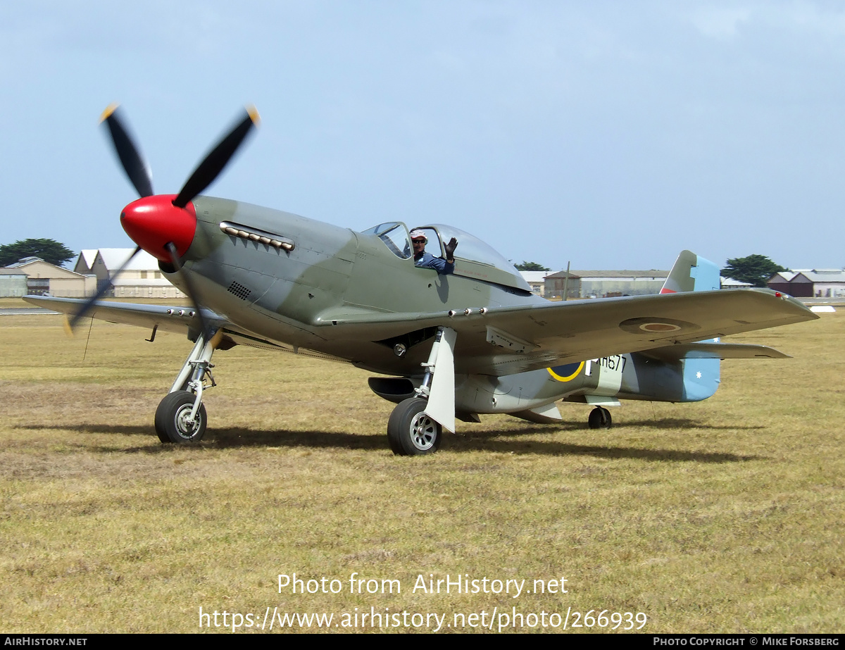 Aircraft Photo of VH-JUC / KH677 | Commonwealth CA-18 Mustang 21 (P-51D) | UK - Air Force | AirHistory.net #266939