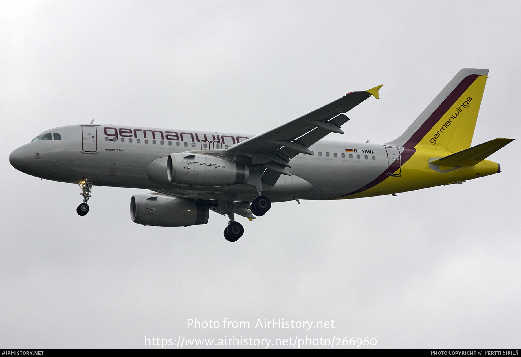 Aircraft Photo of D-AGWF | Airbus A319-132 | Germanwings | AirHistory.net #266960