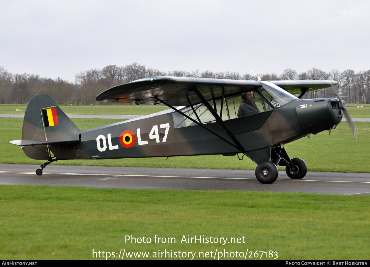 Aircraft Photo of OO-SPG / OL-L47 | Piper L-18C Super Cub | Belgium - Army | AirHistory.net #267183