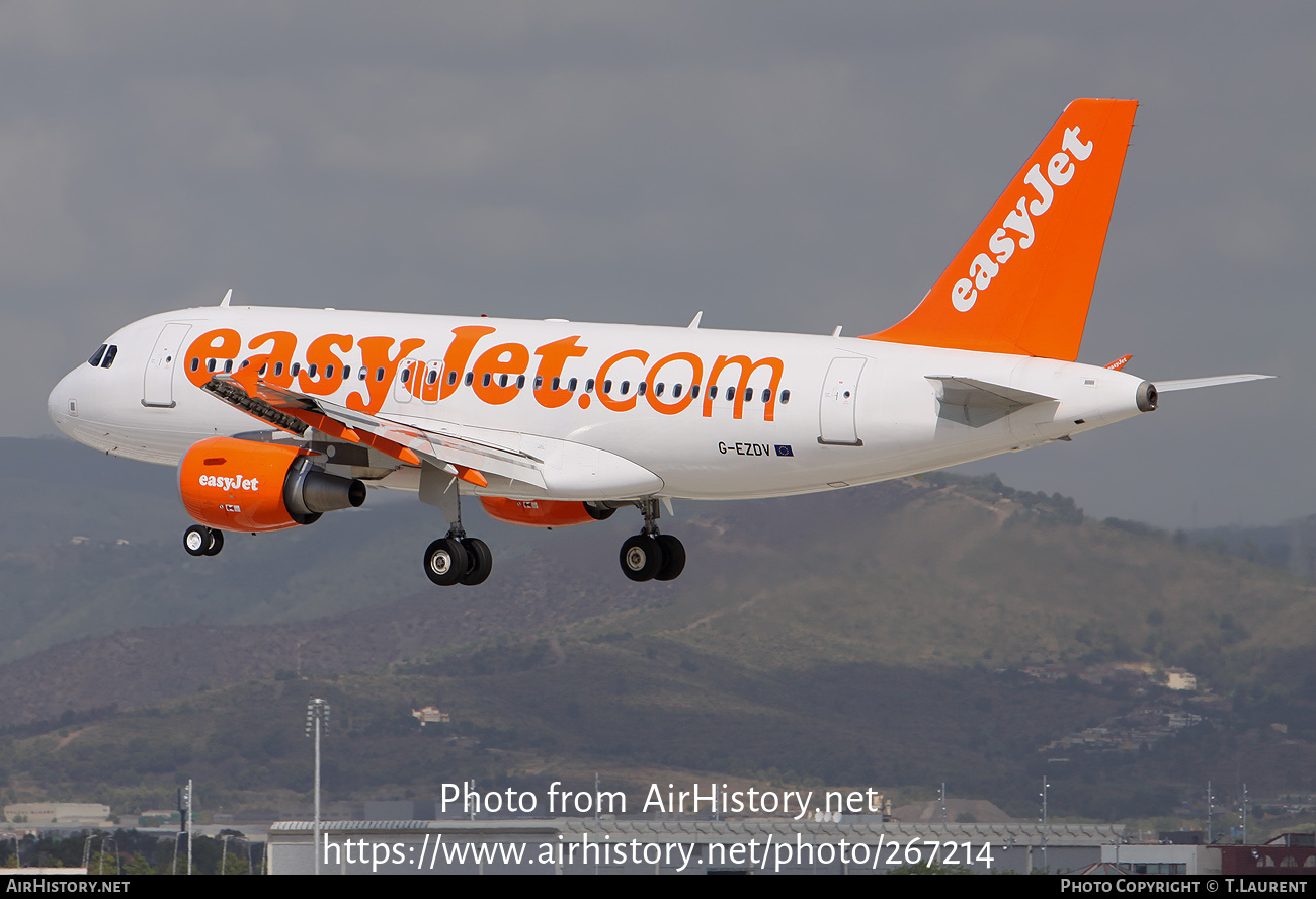 Aircraft Photo of G-EZDV | Airbus A319-111 | EasyJet | AirHistory.net #267214