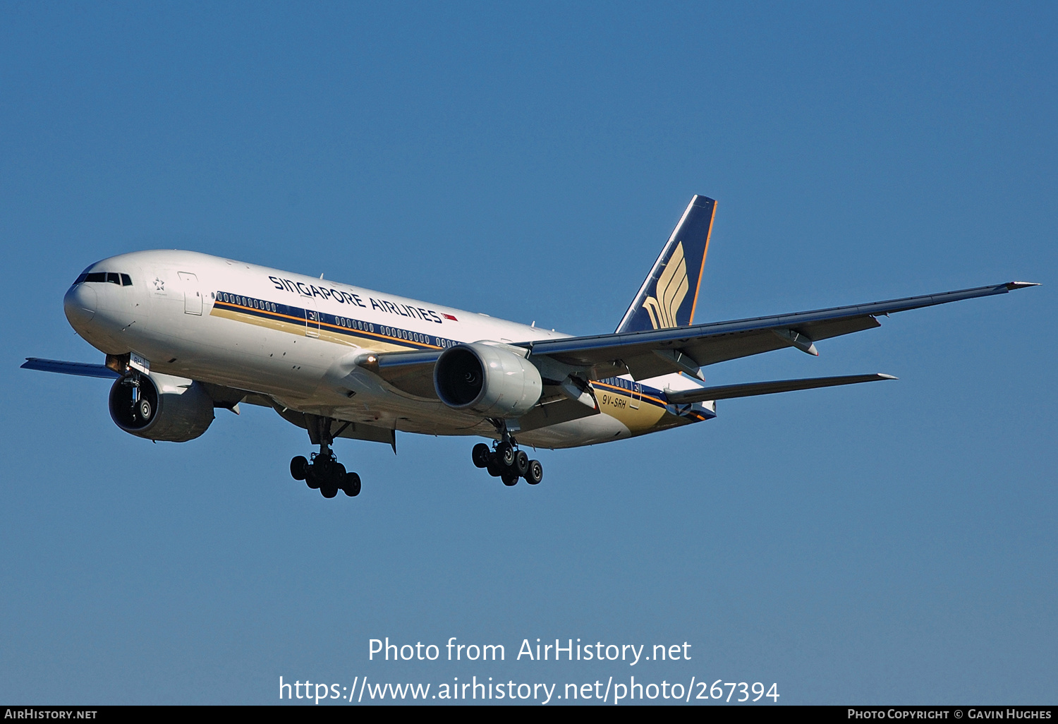 Aircraft Photo of 9V-SRH | Boeing 777-212/ER | Singapore Airlines | AirHistory.net #267394