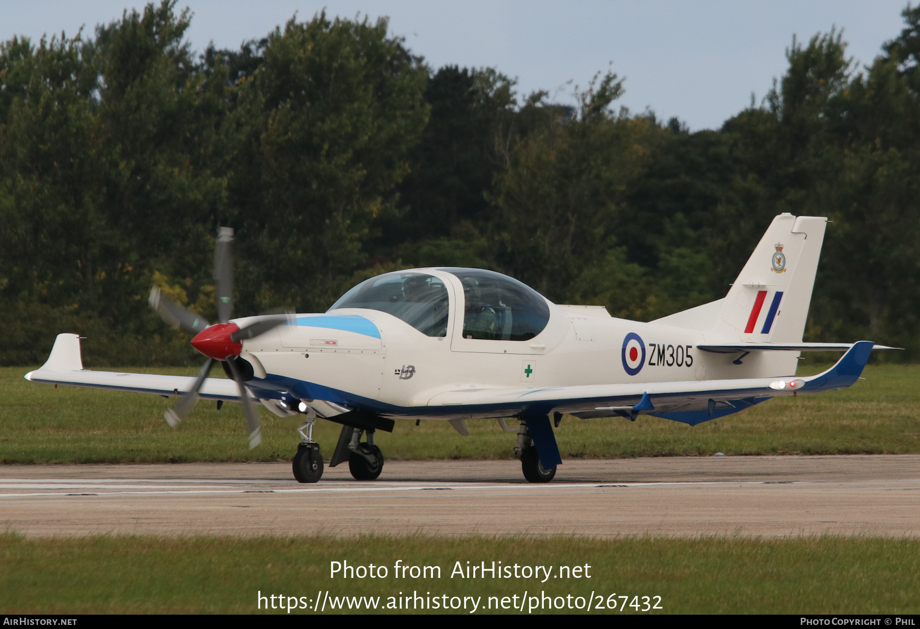 Aircraft Photo of ZM305 | Grob G-120TP Prefect T1 | UK - Air Force | AirHistory.net #267432