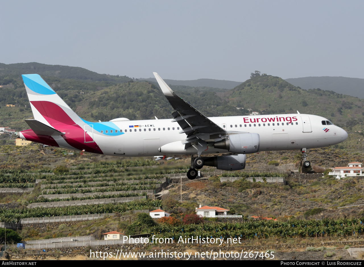 Aircraft Photo of D-AEWL | Airbus A320-214 | Eurowings | AirHistory.net #267465