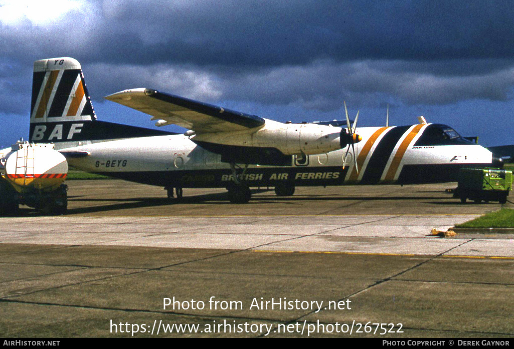 Aircraft Photo of G-BEYG | Handley Page HPR-7 Herald 401 | British Air Ferries - BAF | AirHistory.net #267522