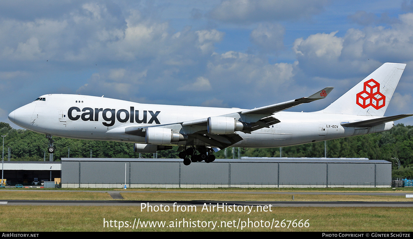 Aircraft Photo of LX-ECV | Boeing 747-4HQF/ER | Cargolux | AirHistory.net #267666