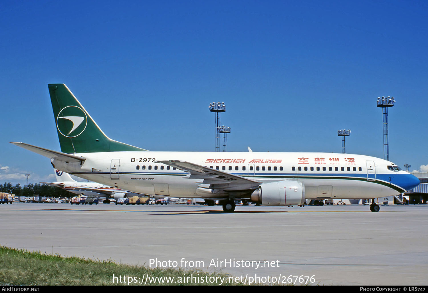 Aircraft Photo of B-2972 | Boeing 737-33A | Shenzhen Airlines | AirHistory.net #267676