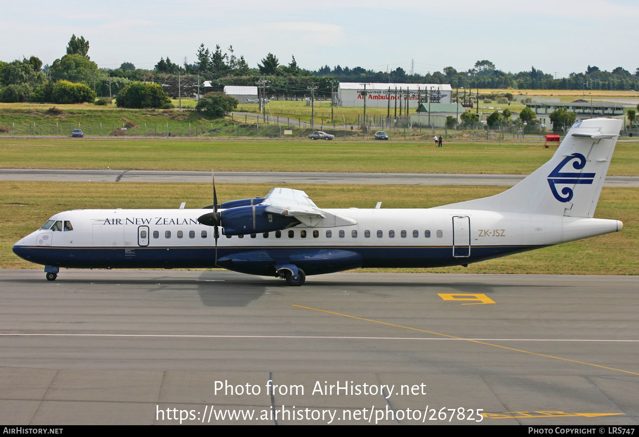 Aircraft Photo of ZK-JSZ | ATR ATR-72-212 | Air New Zealand | AirHistory.net #267825