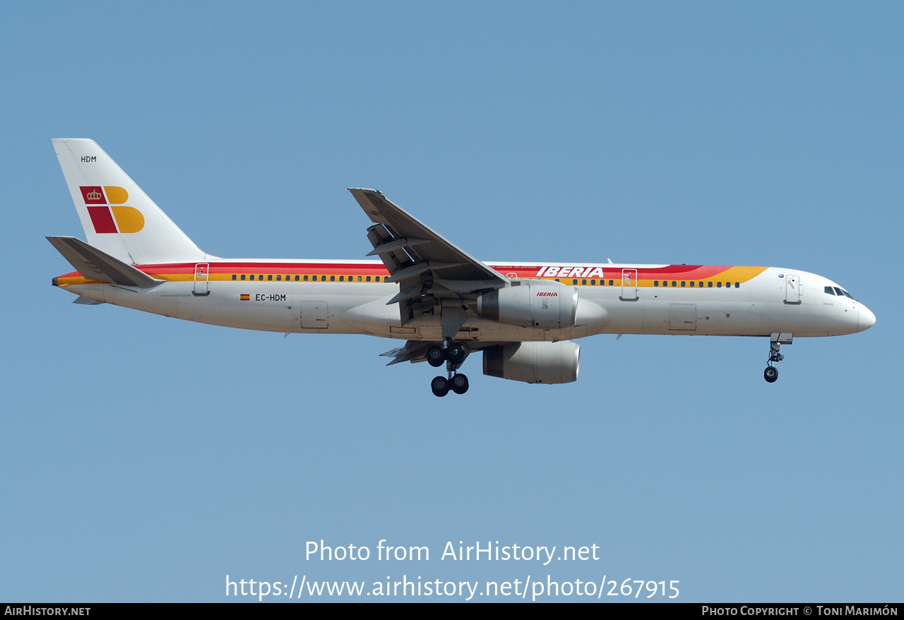 Aircraft Photo of EC-HDM | Boeing 757-256 | Iberia | AirHistory.net #267915