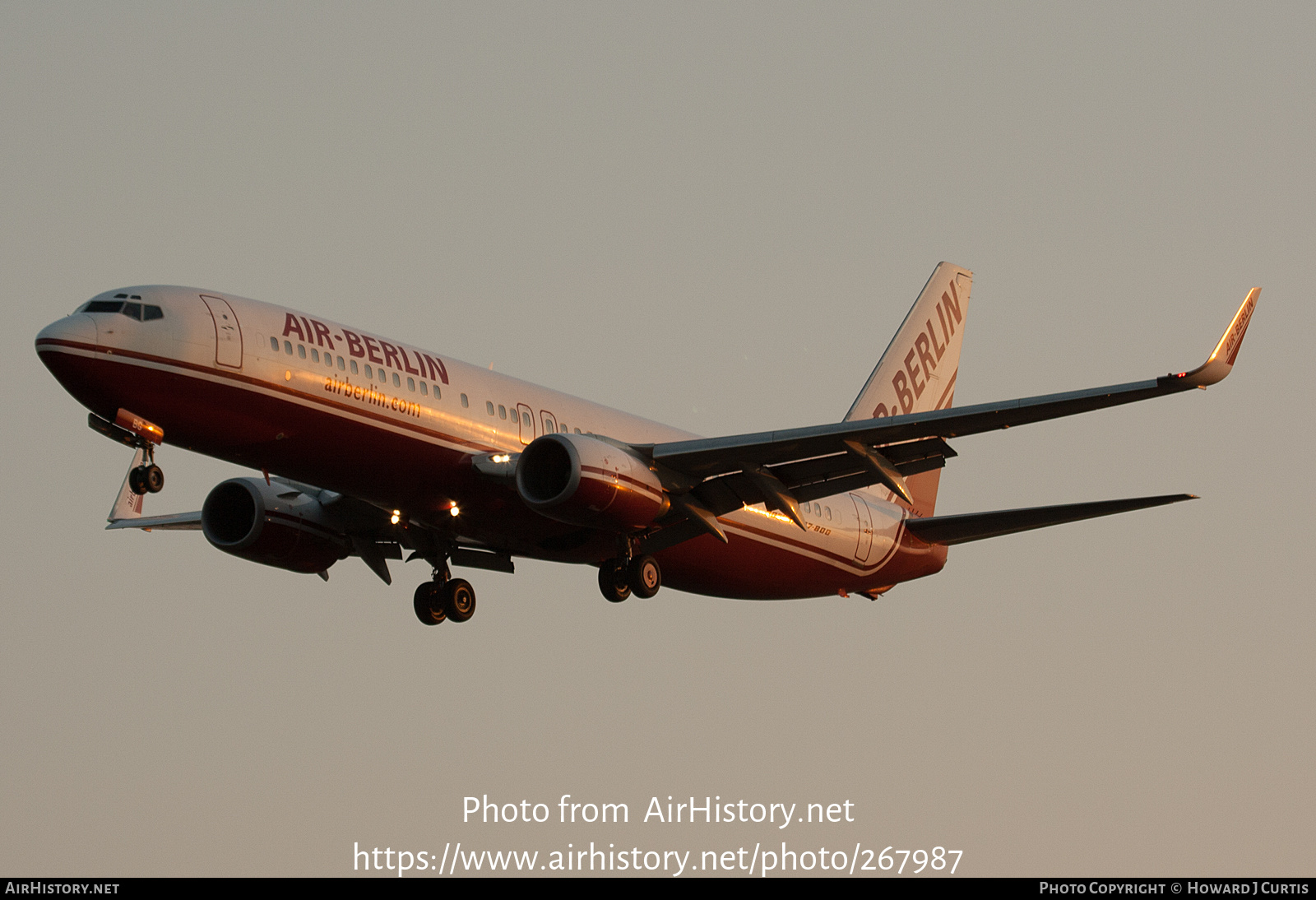 Aircraft Photo of D-ABBG | Boeing 737-86J | Air Berlin | AirHistory.net #267987