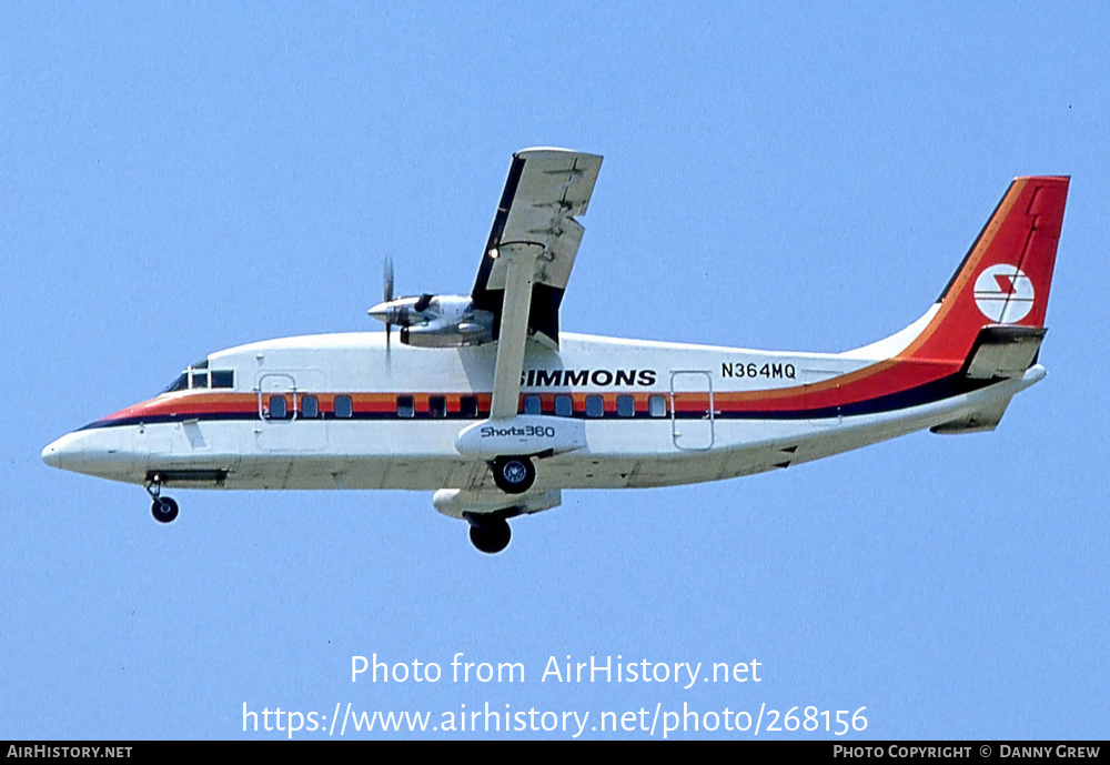 Aircraft Photo of N364MQ | Short 360-300 | Simmons Airlines | AirHistory.net #268156