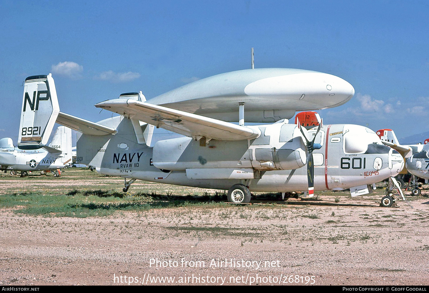 Aircraft Photo of 148921 | Grumman E-1B Tracer (G-117/WF-2) | USA - Navy | AirHistory.net #268195