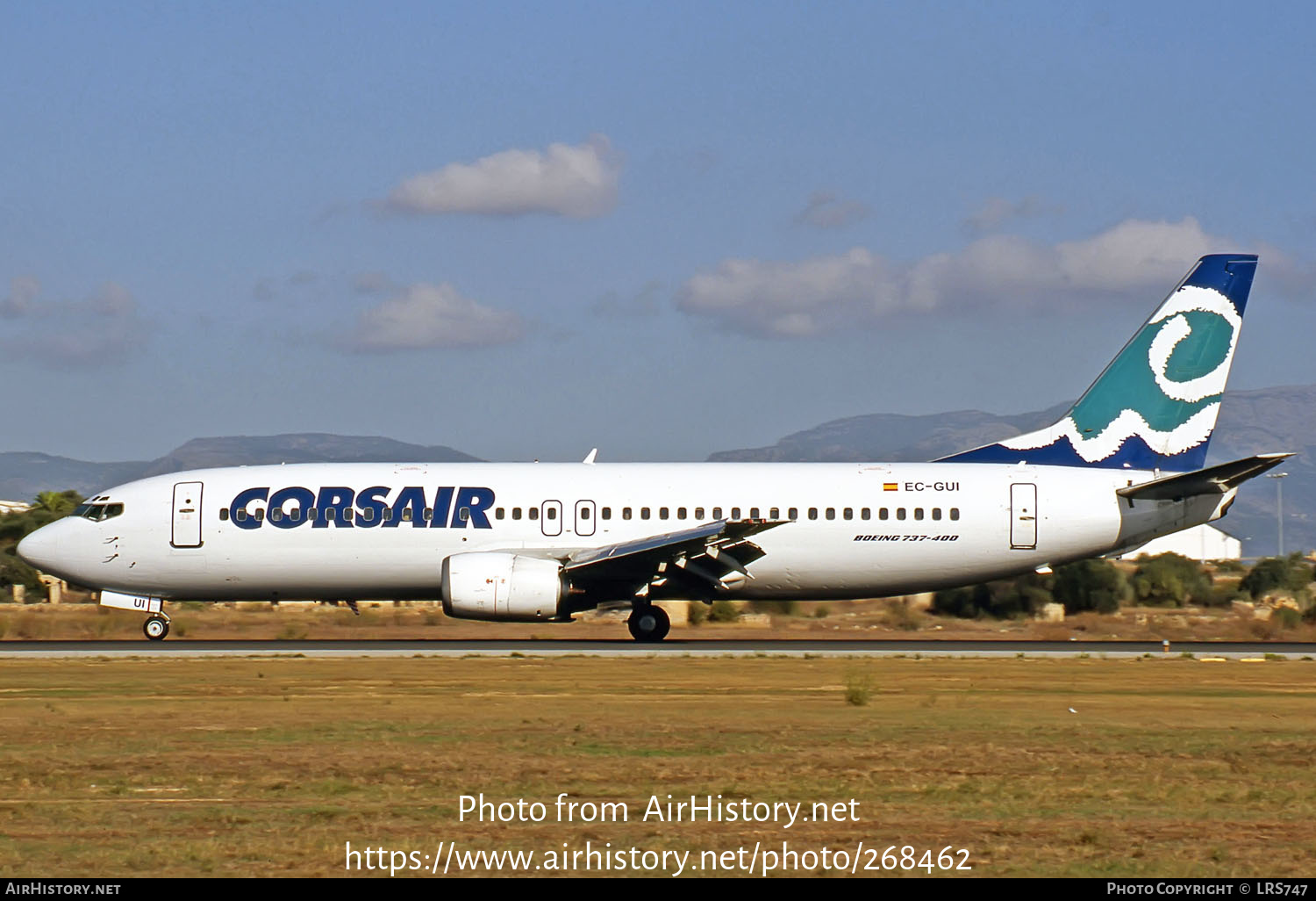 Aircraft Photo of EC-GUI | Boeing 737-4Y0 | Corsair | AirHistory.net #268462