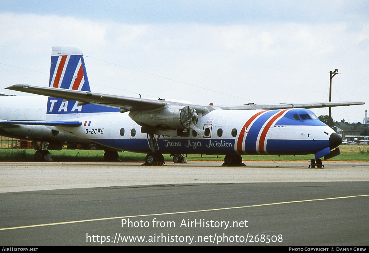 Aircraft Photo of G-BCWE | Handley Page HPR-7 Herald 206 | Trans Azur Aviation - TAA | AirHistory.net #268508