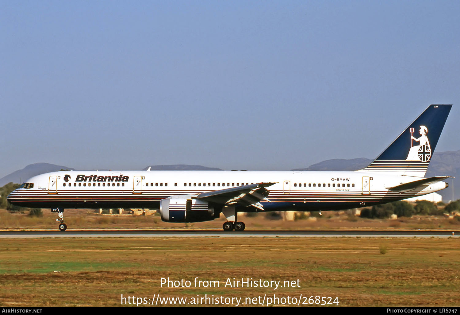 Aircraft Photo of G-BYAW | Boeing 757-204 | Britannia Airways | AirHistory.net #268524