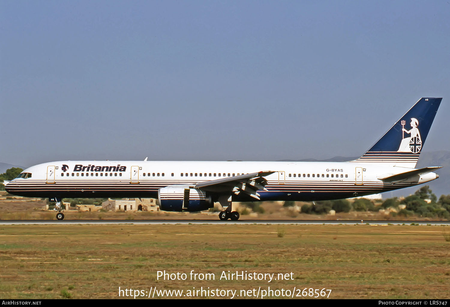 Aircraft Photo of G-BYAS | Boeing 757-204 | Britannia Airways | AirHistory.net #268567