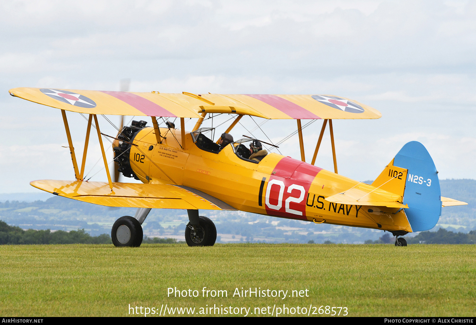 Aircraft Photo of G-AZLE / 1102 | Boeing N2S-5 Kaydet (E75) | USA - Navy | AirHistory.net #268573