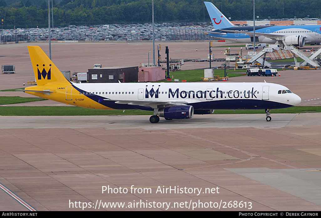 Aircraft Photo of G-OZBF | Airbus A321-231 | Monarch Airlines | AirHistory.net #268613