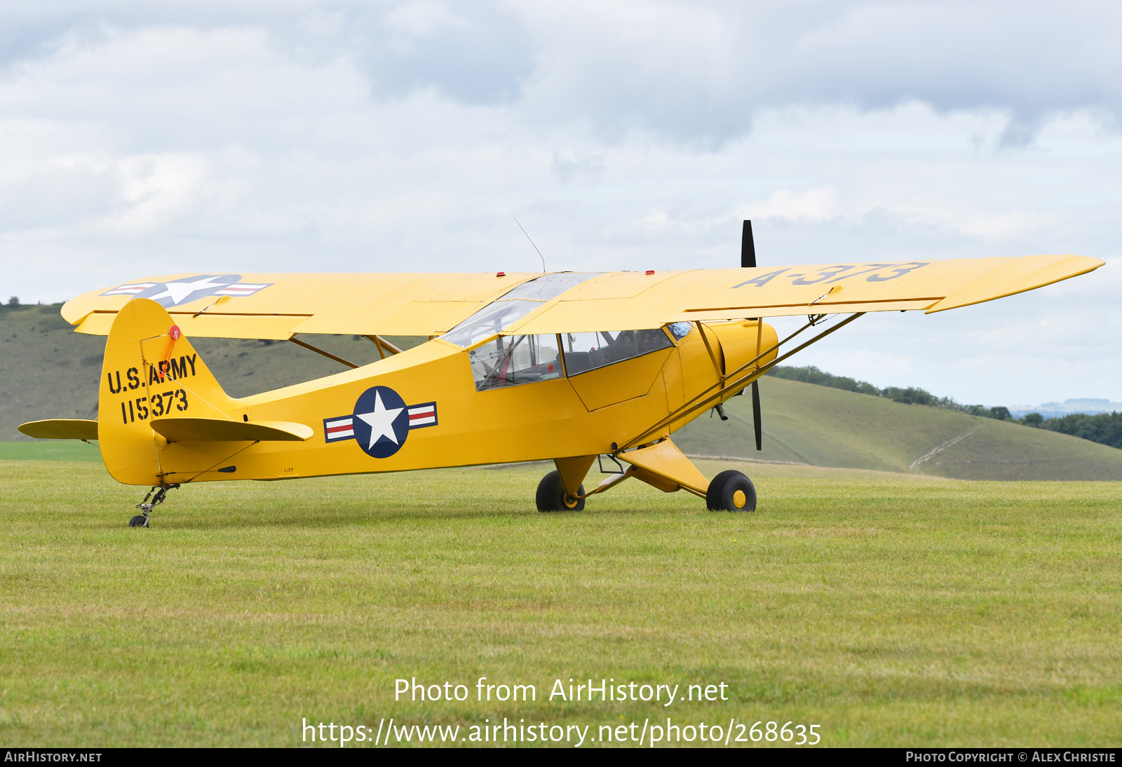 Aircraft Photo of G-AYPM / 115373 | Piper L-18C Super Cub | USA - Army | AirHistory.net #268635