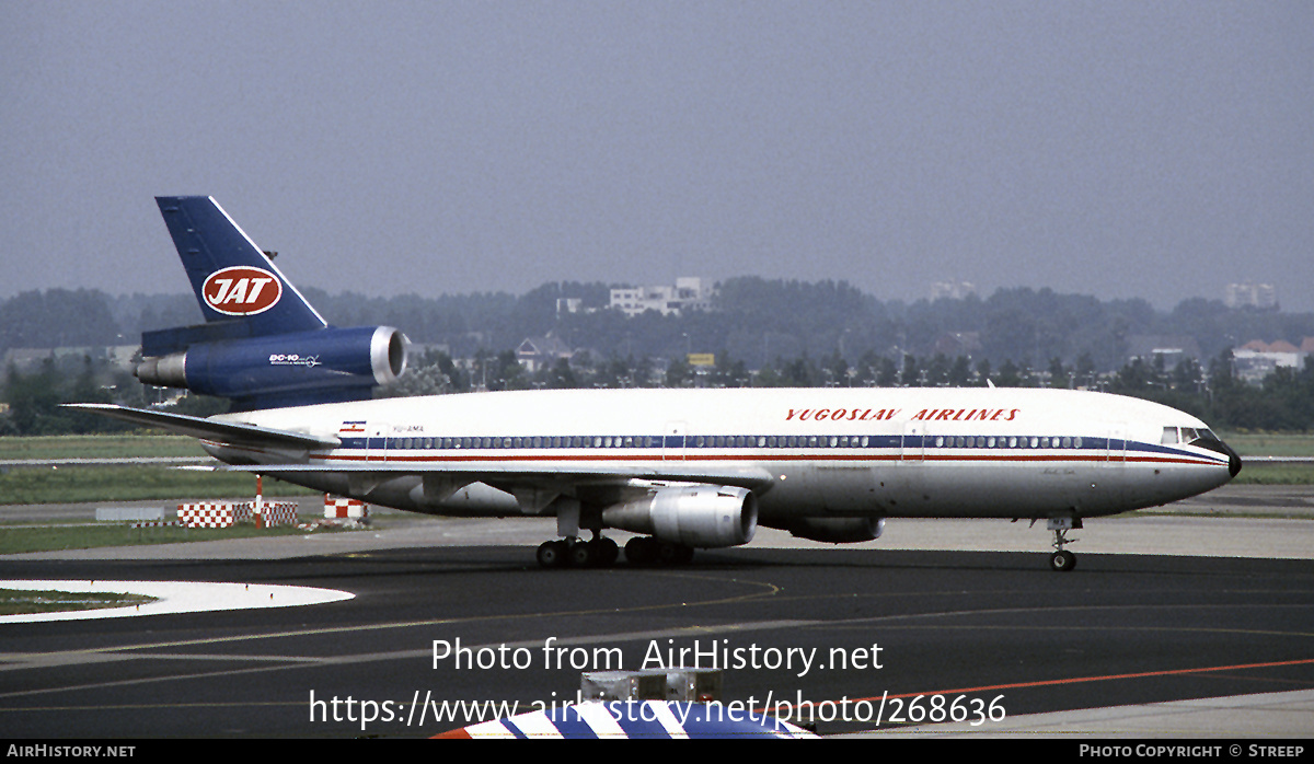 Aircraft Photo of YU-AMA | McDonnell Douglas DC-10-30 | JAT Yugoslav Airlines - Jugoslovenski Aerotransport | AirHistory.net #268636