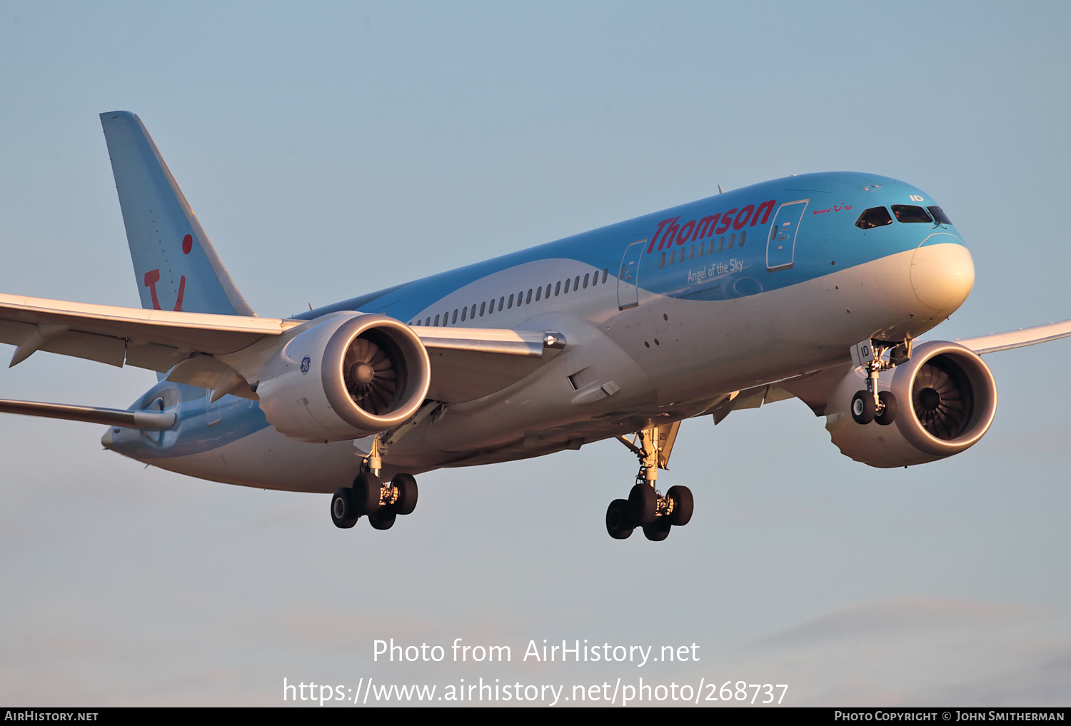 Aircraft Photo of G-TUID | Boeing 787-8 Dreamliner | Thomson Airways | AirHistory.net #268737